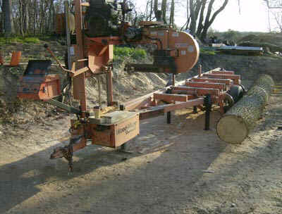 The mill we use is a Woodmizer LT-40-HD band sawmill